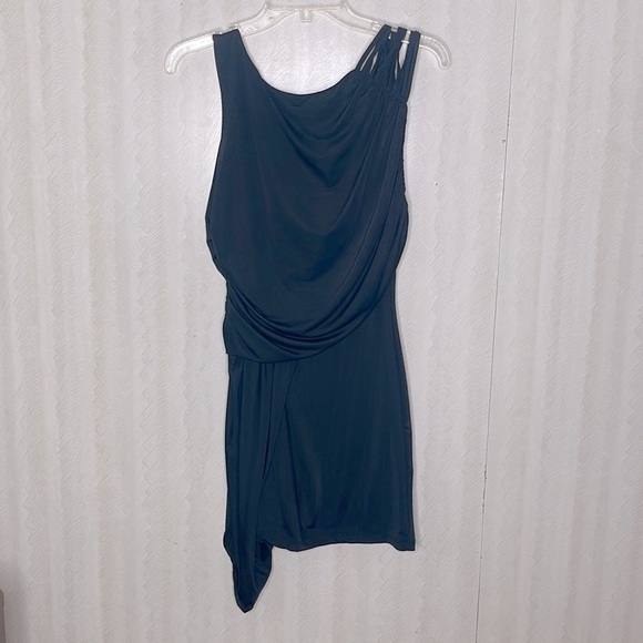 ❤️ JAYMY ruched black Dress Size M - Picture 3 of 4